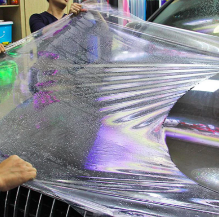 high clarity paint protection film high stretchability flexible strong elongation for curved car surfaces