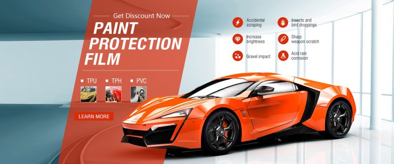 KSB window film manufacturer factory of paint protection film with scratch resistance high gloss and durable protection for car with tpu tph pvc options