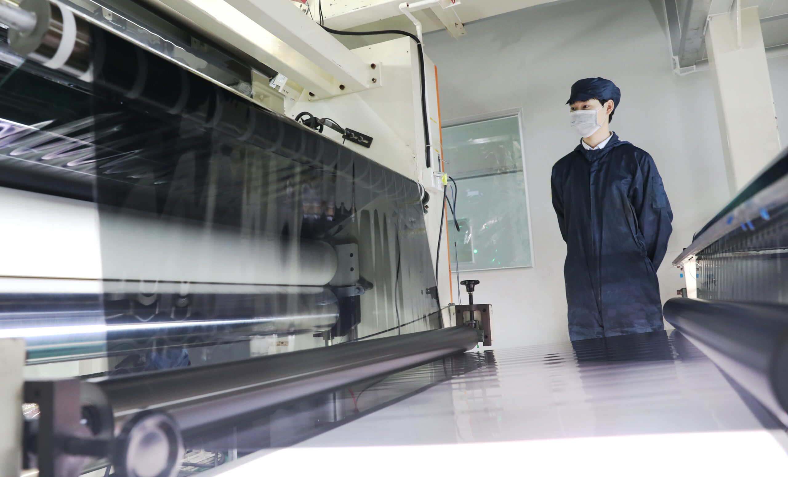 Window film slitting workshop