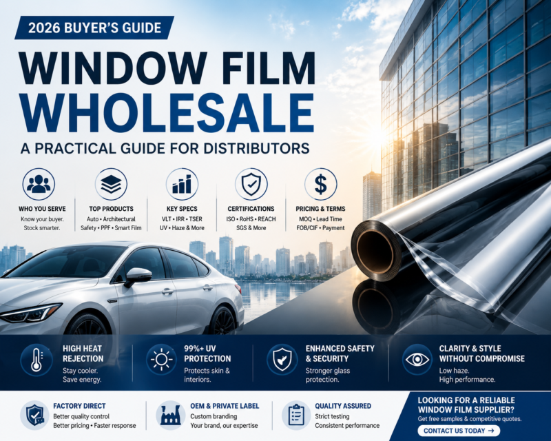 window film wholesale guide cover with automotive tint film