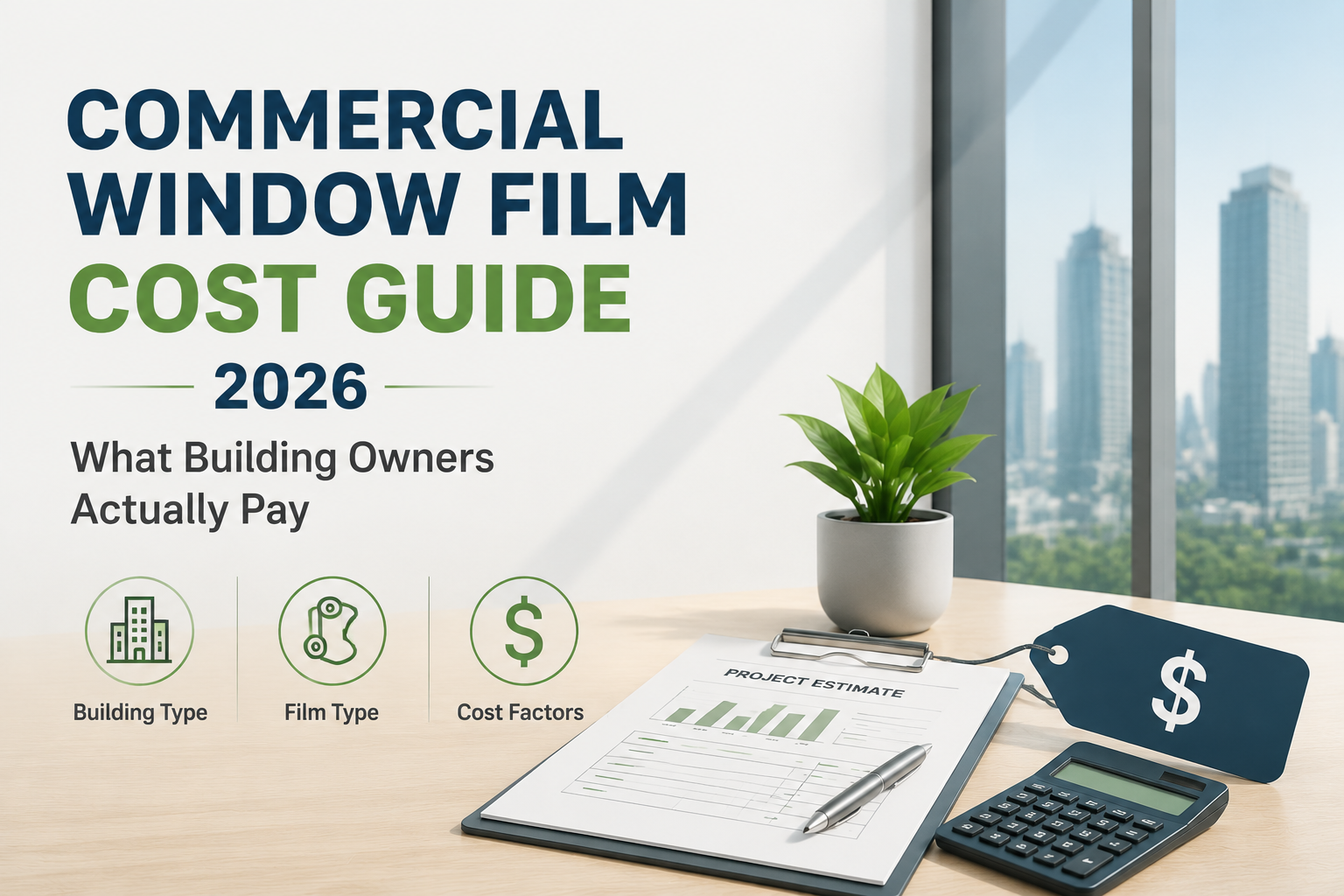 Commercial Window Film Cost Guide: What Building Owners Actually Pay in 2026
