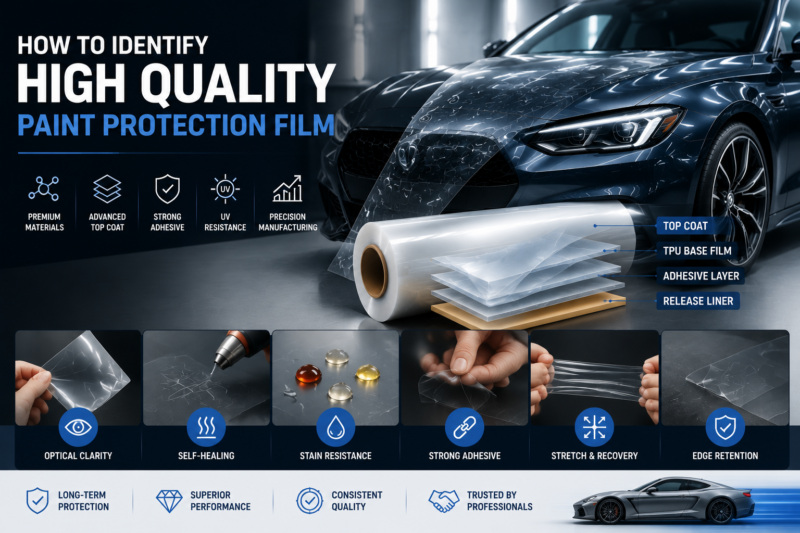 Paint Protection Film with high quality TPU material testing and durability evaluation for automotive protection