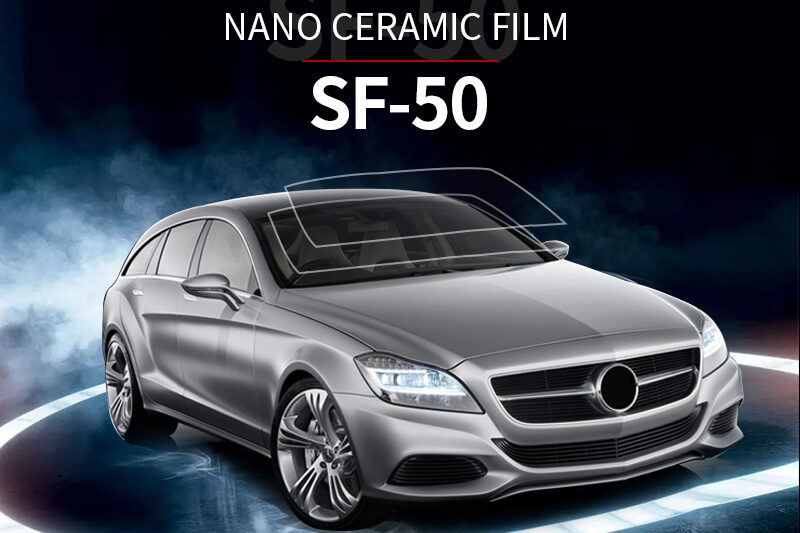 nano ceramic front windshield film heat insulation uv protection for car front windshield glass