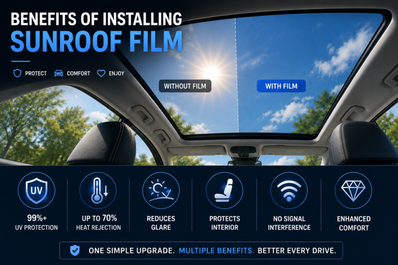 Benefits of Installing Sunroof Film on Panoramic Roof Vehicles