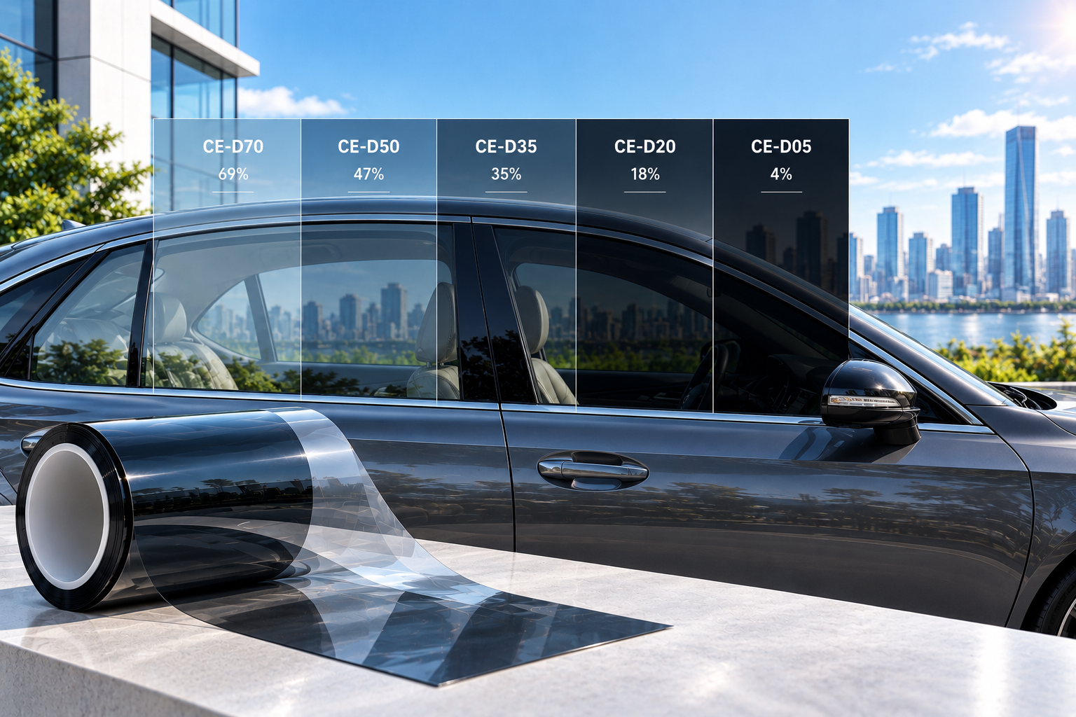 CE-D Series Sputtered Cat Eye Window Film