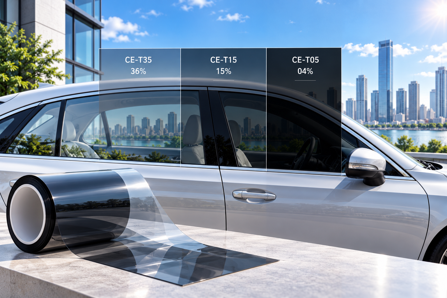 CE-T Series Sputtered Cat Eye Window Film