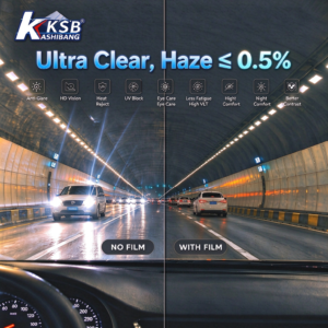 Cat Eye Window Film with Ultra-Clear Vision and Low Haze for Automotive Glass