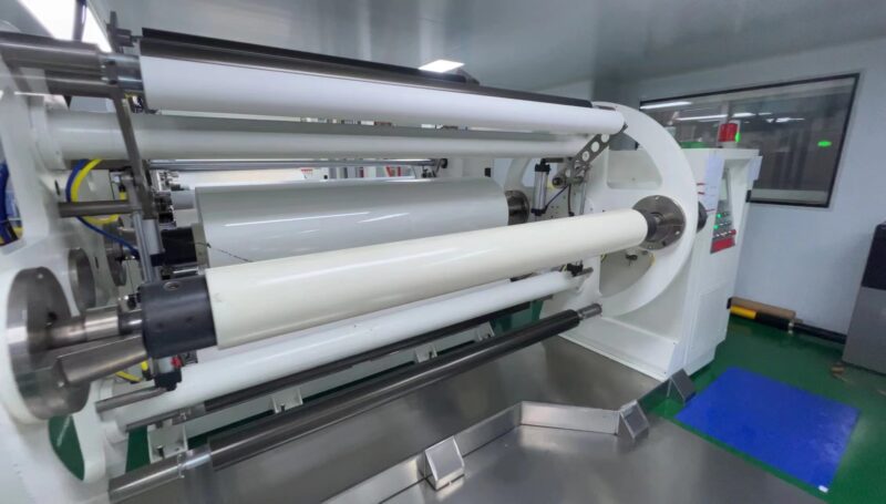 Automotive window film manufacturing process at the factory