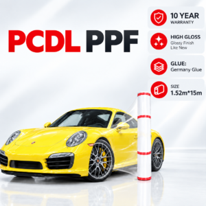 KSB PCDL PPF with German adhesive, TPU base material, high elongation, and 10-year warranty.